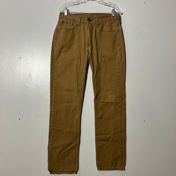 Levi’s 514 Slim Straight Leg 5 Pocket Brown Jeans Men’s Size 32x34 - Picture 1 of 7